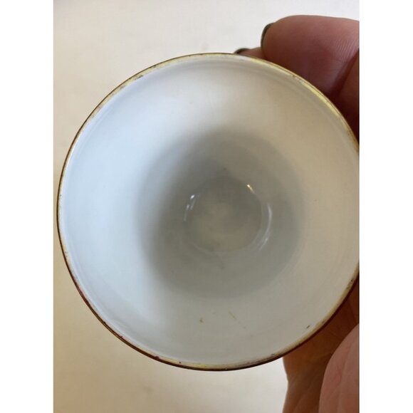 Vtg Craftsman China Hand Painted Cup and Saucer Set Japan 401 Fuji Pagoda Raised - Picture 9 of 12